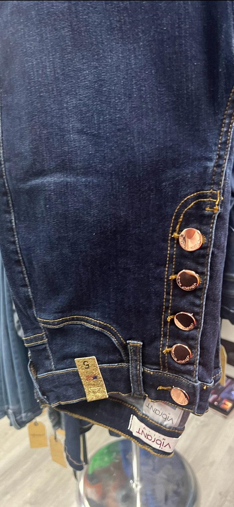 Dark bell jeans