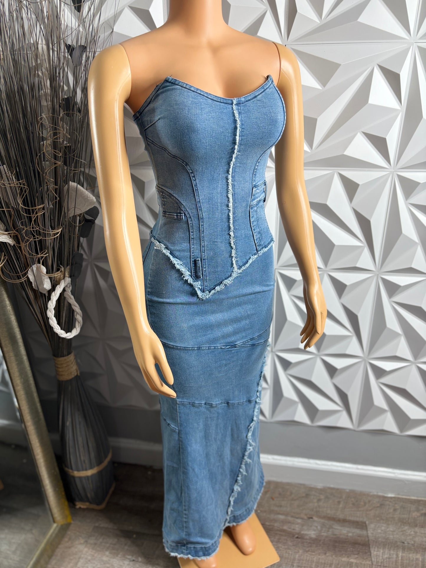 Denim dress