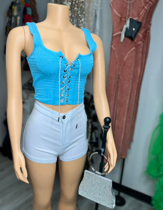 Baby blue cami